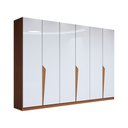 Ver imagem 3 de Guarda-roupa Casal Luxe 2,42 Metros 6 Portas 4 Gavetas Freijó/branco - Panorama Móveis