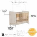Ver imagem 4 de Berço Mini Cama Americano 100% MDF 3 em 1 Ben Espresso Móveis