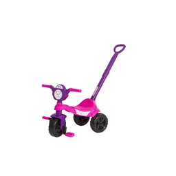 Carrinho de Passeio/pedal Infantil Kemotoca Gatinha com Haste - 3