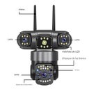 Ver imagem 4 de Camera de Segurança Lente Tripla 360 Graus Wifi App Microfone Audio Sensor de Movimento Visao Noturn