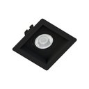 Ver imagem 2 de Kit 40 Spot Embutir Quadrado Recuado Mini Dicroica Mr11 Preto + Lâmpada LED 4W 2700K