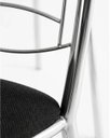 Ver imagem 3 de Conjunto 6 Cadeiras Tubular Cromada com Reforço Suporte Peso 150 Kgs-Corino Preto