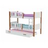 Beliche Solteiro Ônix com Cama Auxiliar Branco com Mel Acompanha Lousa Mágica - 2