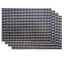 Ver imagem 1 de Jogo Americano 4 peças Retangular 30x45cm Montevideo Des. 001 - Niazitex Preto