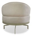 Ver imagem 7 de Poltrona Cadeira Giratória Naomi com Mesa Lateral Boucle Bege Bz Home Decor