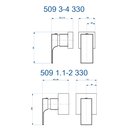 Ver imagem 2 de Acabamento para Registro 3/4, 1/2 e 1 Fani Retta Preto Fosco 509 Bk330