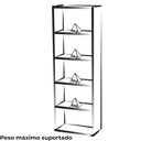 Ver imagem 5 de Estante Livreiro 5 Prateleiras 180x60 Cm Preto Arly