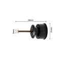 Ver imagem 2 de Kit 500 Roldanas Isoladas Preta C/prego 36mm para Arames Eletrificados em Pead Rd36 - Zebu 2783-9