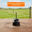 Ver imagem 3 de Kit 500 Roldanas Isoladas Preta C/prego 36mm para Arames Eletrificados em Pead Rd36 - Zebu 2783-9