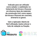 Ver imagem 3 de Selante Acrílico Cinza Preenche Fissura Trinca C/Aplicador