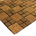Ver imagem 2 de Kit 40 Pastilhas Adesivas Dourada Espelhada 30cmx30cm D27