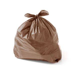 Saco de Lixo Especial 20l 39x45cm Bay Plastic - Marrom C/ 100un