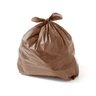 Saco de Lixo Especial 20l 39x45cm Bay Plastic - Marrom C/ 100un - 1