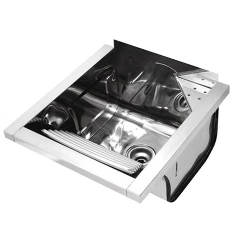 Tanque Reto de Parede 23L de Inox Cromado - Docol