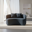Ver imagem 2 de Sofá Decorativo Montreal 150cm Orgânico Bouclé Cinza