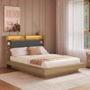 Ver imagem 1 de Cama de Casal / Queen com Cabeceira e LED Cancun Art In Móveis