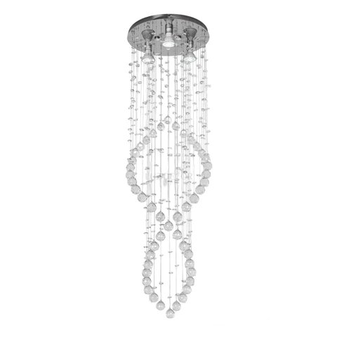 Lustre de Cristal Legítimo K9 30mm para Sala de Estar Quarto:1,50m/bivolt