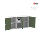 Ver mais imagens de Armário para Escritório Credenza 03 Portas Pivotante