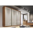 Ver imagem 1 de Guarda Roupas 3 Portas de Correr de e 6 Gavetas Sollo/logan Cumaru/fendi 25 - Novo Horizonte