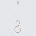 Ver imagem 1 de Lustre Pendente Led 3000k 16w Bivolt Ø26x15x9cm Metal Branco - Sindora Iluminação Dcd03256