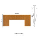 Ver imagem 6 de Cabeceira Cama Casal/queen/king Ripada Dj Móveis Alice Ypê