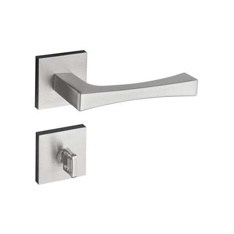 Fechadura Externa Pado Vivaldi 40mm Cromada Roseta Quadrada 885-40 Banheiro / Wc