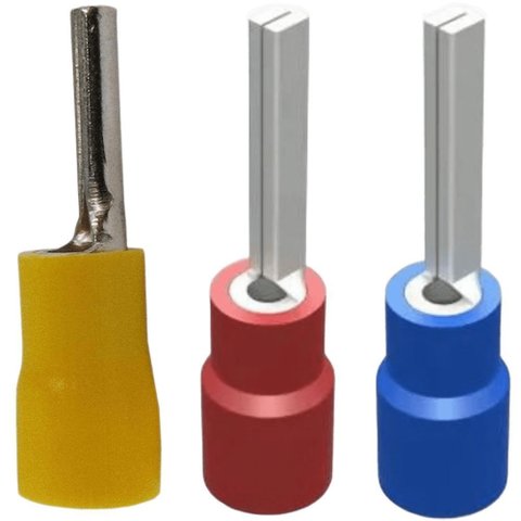Terminal Pino Pré-isolado 4-6 Mm Amarelo 100 Peças Ehcdecorl Ehc/decorlu