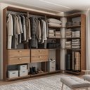 Ver imagem 1 de Closet Modulado Canto 4 Gavetas Alasca Freijó Carraro