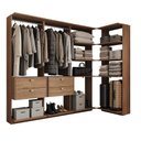 Ver imagem 2 de Closet Modulado Canto 4 Gavetas Alasca Freijó Carraro