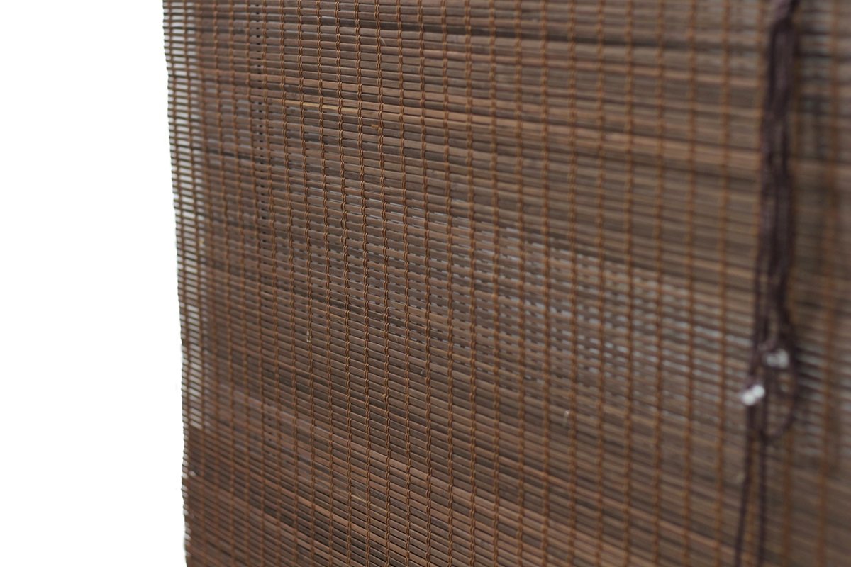 Persiana Bambu Romana Tabaco 80 (L) X 160 (A) cm Cortina Madeira C/ Bandô 0,80 x 1,60 Marrom Escuro - 4