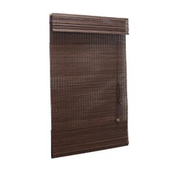 Persiana Bambu Romana Tabaco 80 (L) X 160 (A) cm Cortina Madeira C/ Bandô 0,80 x 1,60 Marrom Escuro - 7