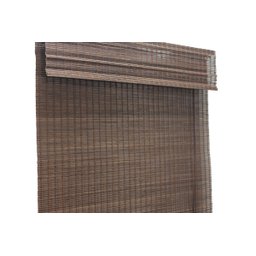 Persiana Bambu Romana Tabaco 80 (L) X 160 (A) cm Cortina Madeira C/ Bandô 0,80 x 1,60 Marrom Escuro - 5