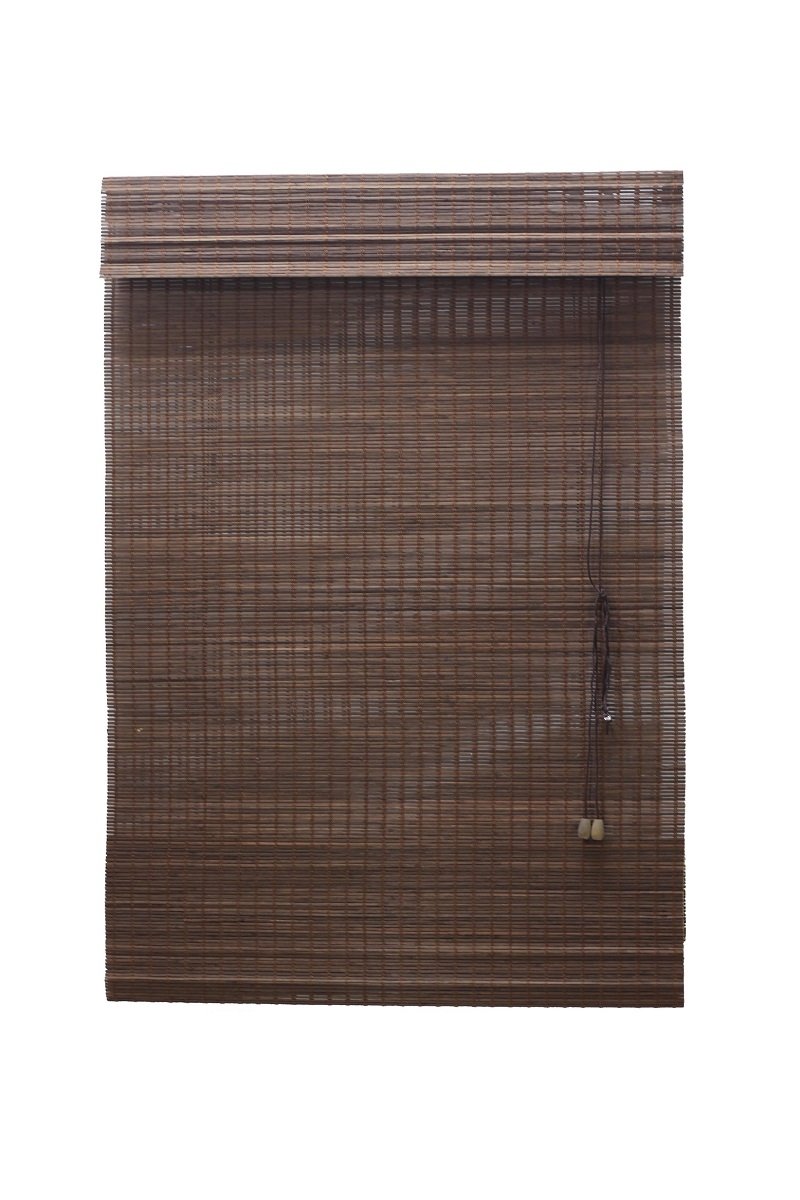 Persiana Bambu Romana Tabaco 80 (L) X 160 (A) cm Cortina Madeira C/ Bandô 0,80 x 1,60 Marrom Escuro - 8