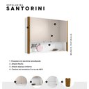 Ver imagem 3 de Espelheira Santorini para Banheiro com 2 Portas e Nicho Branco/naturale