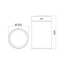 Ver imagem 3 de Lixeira Tramontina Sense Round Automática com Sensor 11l Inox Acetinado
