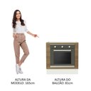 Ver imagem 5 de Balcão para Forno de Embutir 80 X 60 Cm sem Tampo Branco/rustic Glamy, Stella Madesa