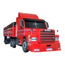 Ver imagem 2 de Carreta Scânia 113h Truck Graneleiro Mdf Miniatura - Vermelho