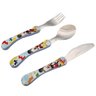 Conjunto de Talheres Mickey 3 Peças Garfo Faca Colher Inox Disney Infantil Simonaggio - 1