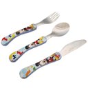Ver imagem 1 de Conjunto de Talheres Mickey 3 Peças Garfo Faca Colher Inox Disney Infantil Simonaggio