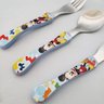Conjunto de Talheres Mickey 3 Peças Garfo Faca Colher Inox Disney Infantil Simonaggio - 2