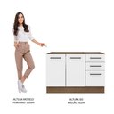 Ver imagem 7 de Balcão De Pia 2 Portas E 3 Gavetas Rustic/branco
