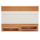Ver imagem 3 de Painel Pa22 para Tv até 65 Polegadas 02 Nichos 220cm Ripado Off White Freijó Dalla Costa
