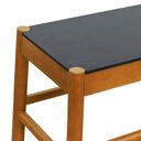 Ver imagem 5 de Puff Baixo Amber Madeira Maciça - Amêndoa - Assento Mdf Bp na Cor Preta