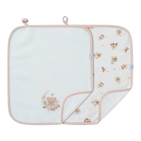 Kit 2 Babinhas Paninho de Boca Menina Matelasse New Baby-hug