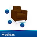 Ver imagem 7 de Sofá + 1 Poltrona para Sala de Estar Moderno Confortável Veneza Suede