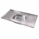 Ver imagem 3 de Pia de Cozinha com Cuba e Válvula Bali 100cm Aço Inox - Ghel Plus