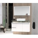 Ver imagem 1 de Conjunto para Banheiro Gabinete com Cuba e Espelheira 80cm Diamante