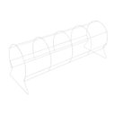 Ver imagem 2 de Expositor de Tiara Aramado Individual - Branco - 0,50 M