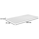 Ver imagem 4 de Balcão de Cozinha para Pia 100cm 2 Portas 3 Gavetas com Tampo Andréia MDP Branco Multiuso Lavanderia