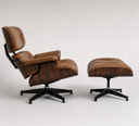 Ver imagem 4 de Poltrona Charles Eames com Puff - Pau Ferro em Couro Cappuccino